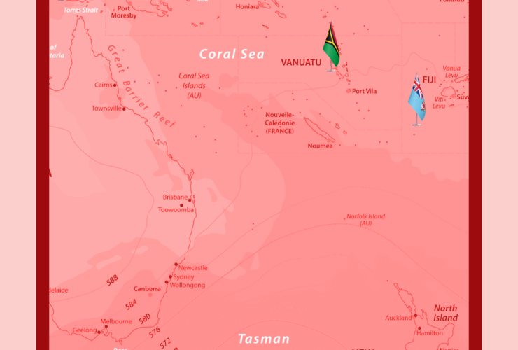 these are the countries that make up the pacific islands