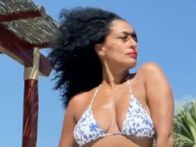 tracee ellis ross 48 just showed off her toned abs while dancing in a bikini on instagram