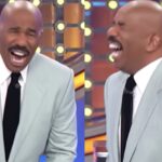 watch steve harvey have an intense reaction to a truly shocking family feud answer