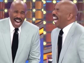 watch steve harvey have an intense reaction to a truly shocking family feud answer