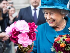 queen elizabeth is given a new rose named in honor of prince philip